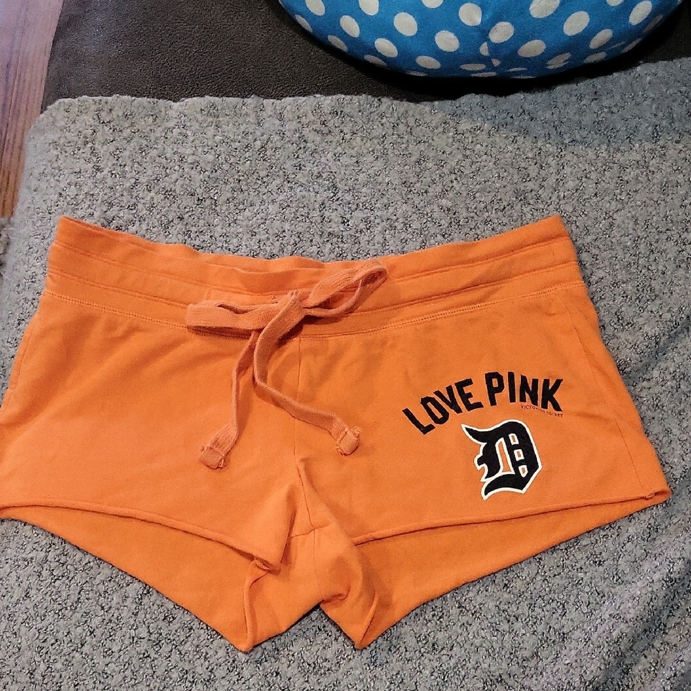 PINK Victoria's Secret Detroit Tigers Baseball Shorts